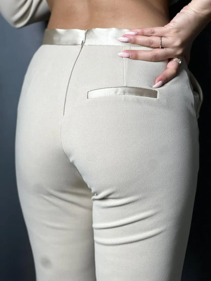 Pantalon tailleur imperial beige