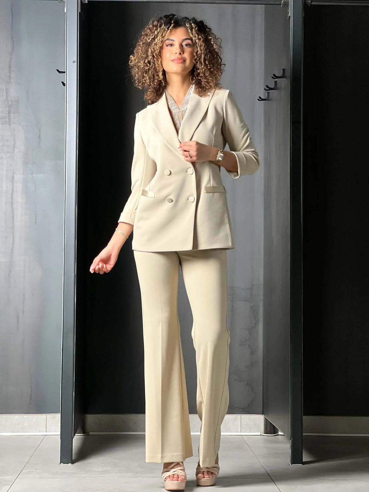 Pantalon tailleur imperial beige