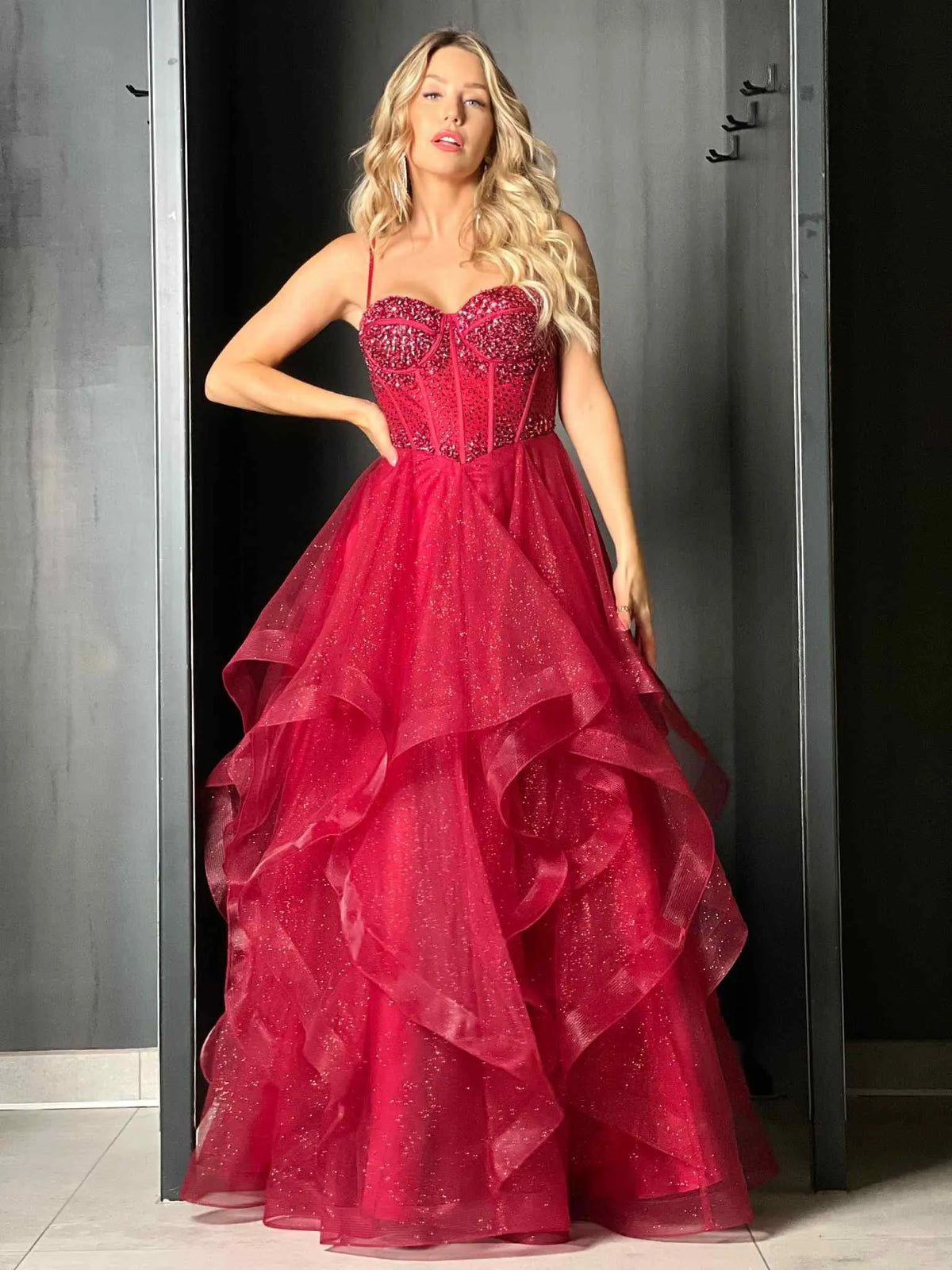 Robe de cérémonie bordeaux