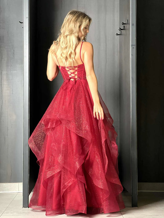 Robe de cérémonie bordeaux