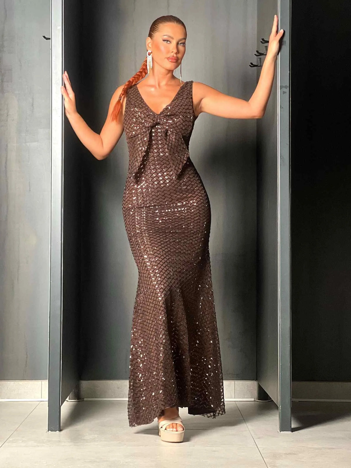 Robe de cérémonie choco