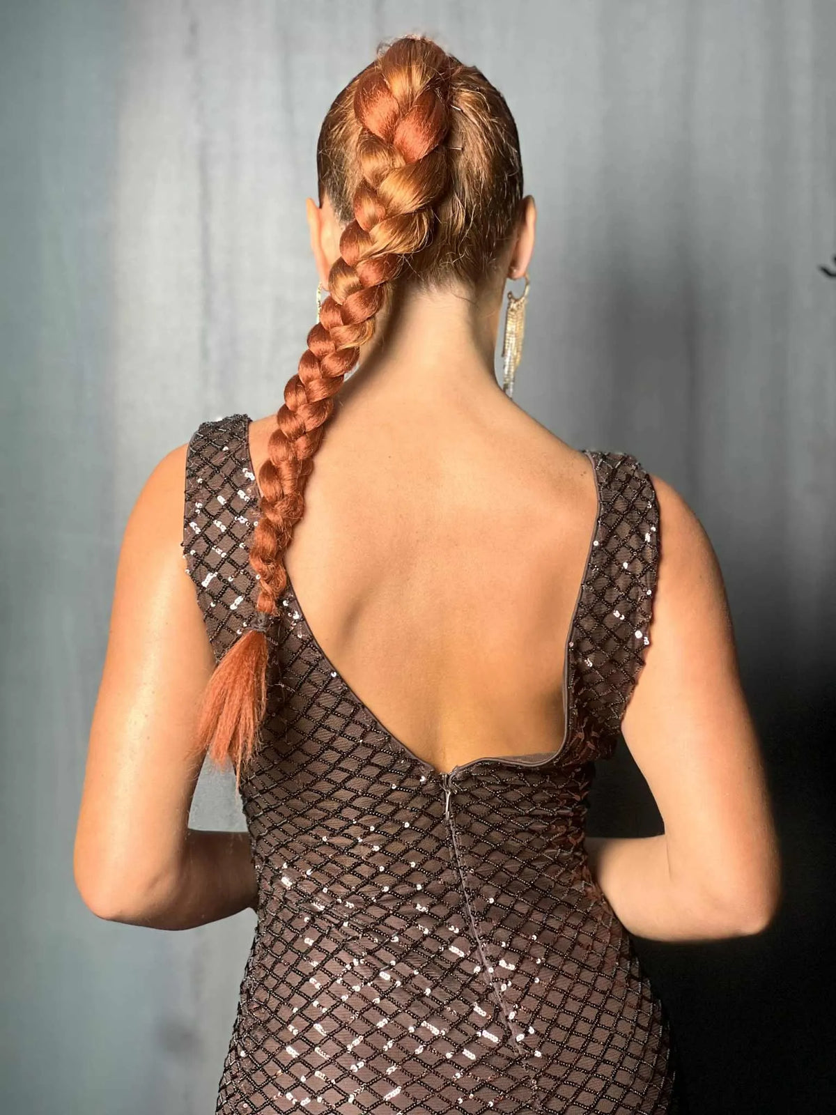 Robe de cérémonie choco