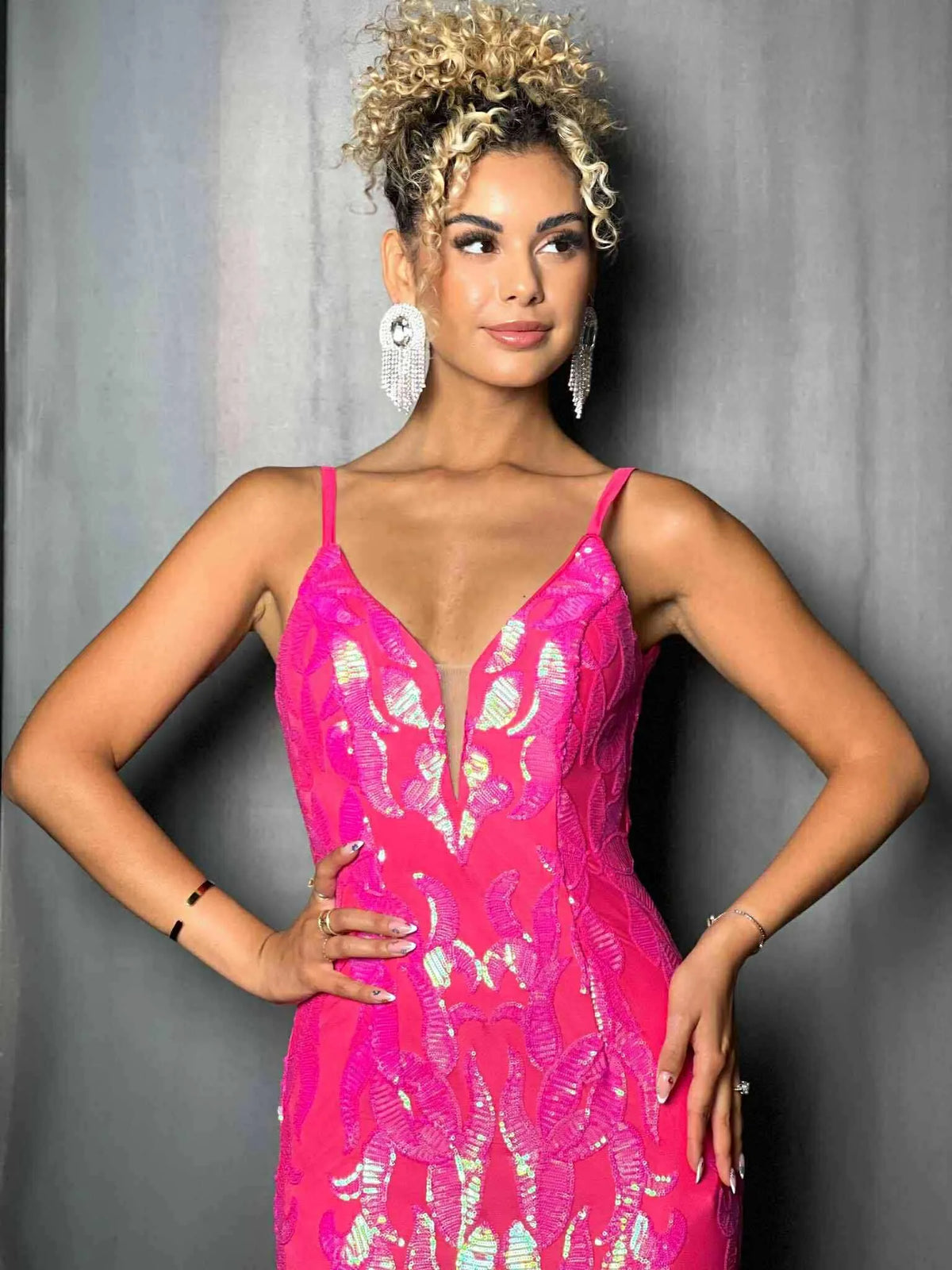 Robe de cérémonie fushia