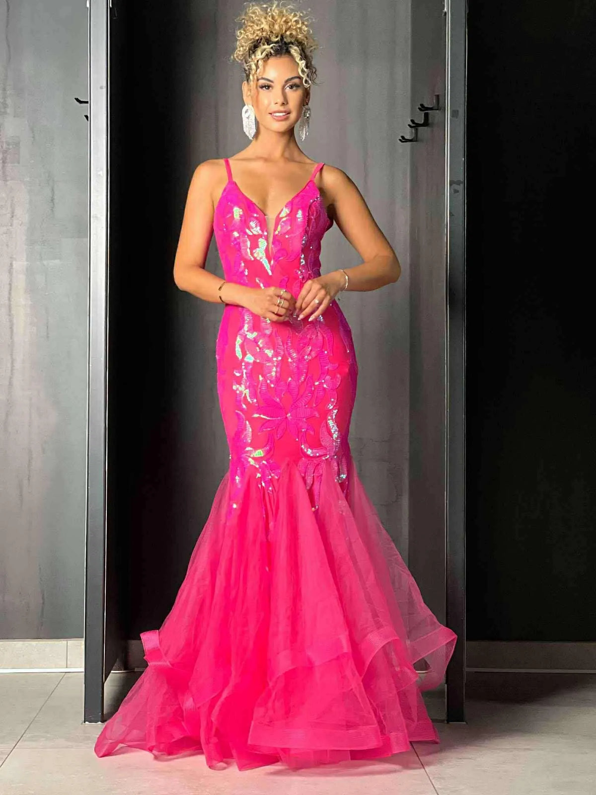 Robe de cérémonie fushia