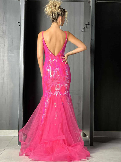 Robe de cérémonie fushia
