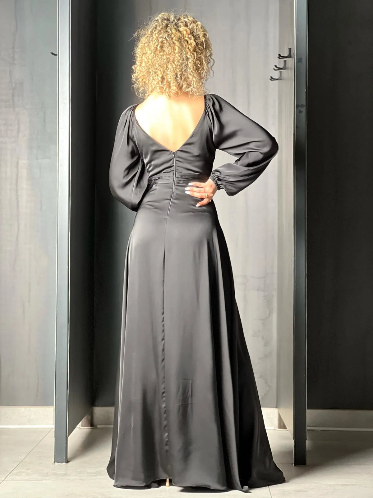 Robe de soirée noir PAULINE