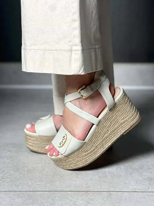 Sandale plateform LIU JO beige