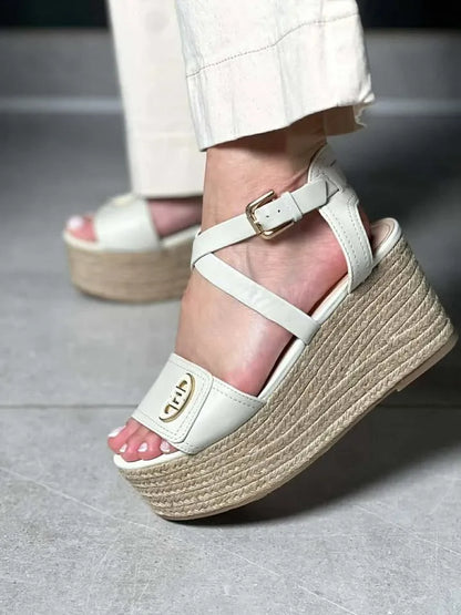 Sandale plateform LIU JO beige