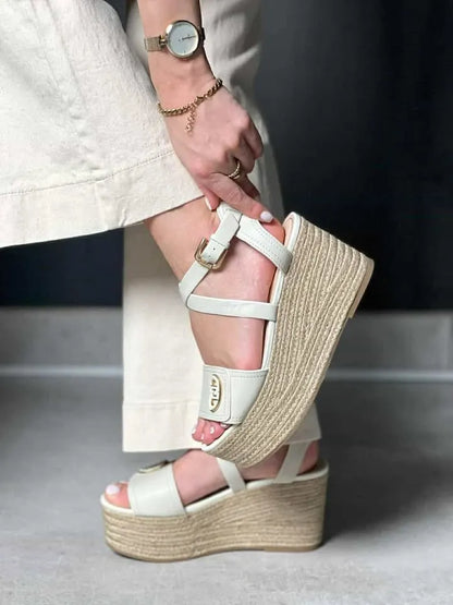 Sandale plateform LIU JO beige