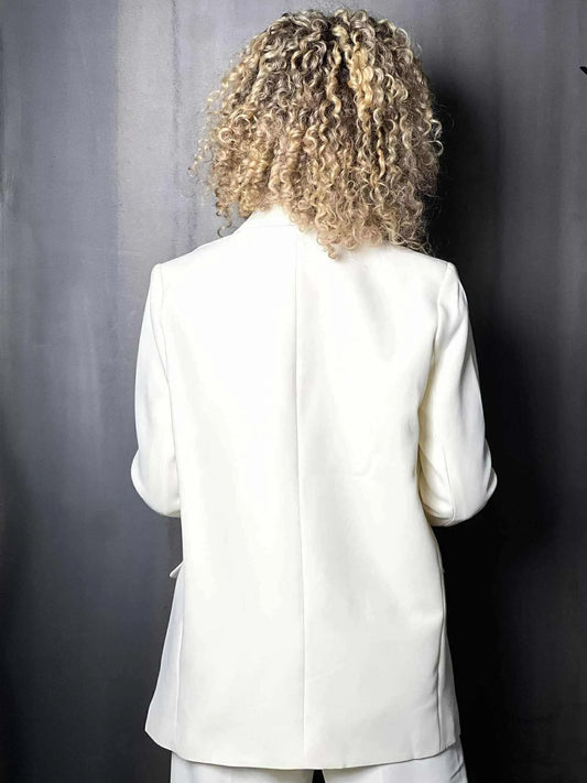 Veste tailleur beige