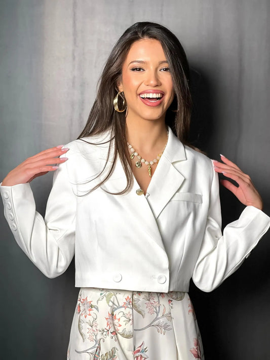 Veste tailleur blanche