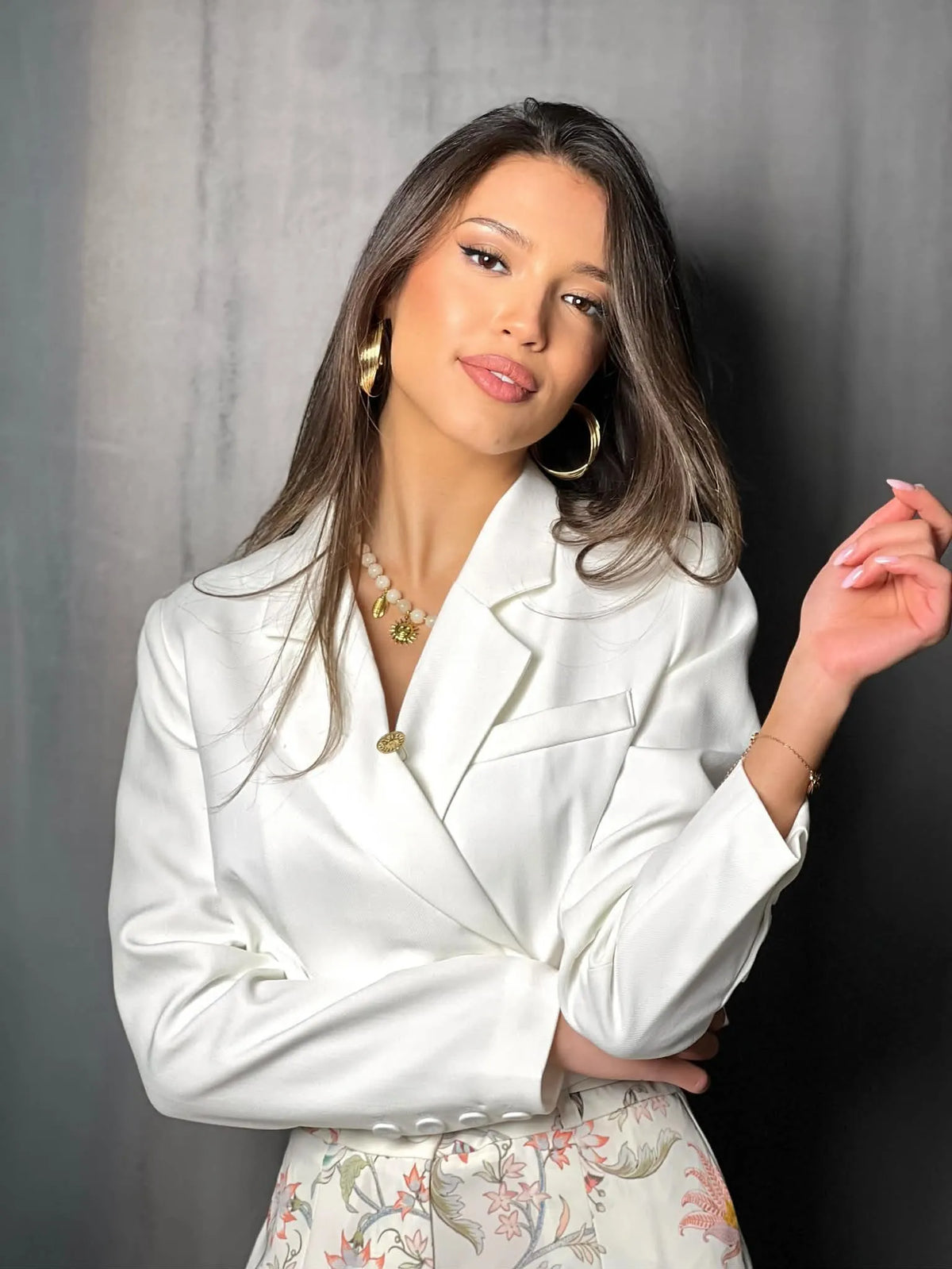 Veste tailleur blanche