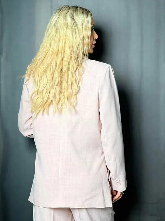 Veste tailleur rose